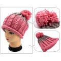 Hand Knit Rolled Edge Bucket Cap Hat Inverno Mulheres Meninas